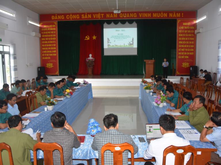 Read more about the article Workshops to discuss improving the effectiveness of patrolling, forest protection and wildlife conservation in U Minh Ha & U Minh Thuong National Parks
